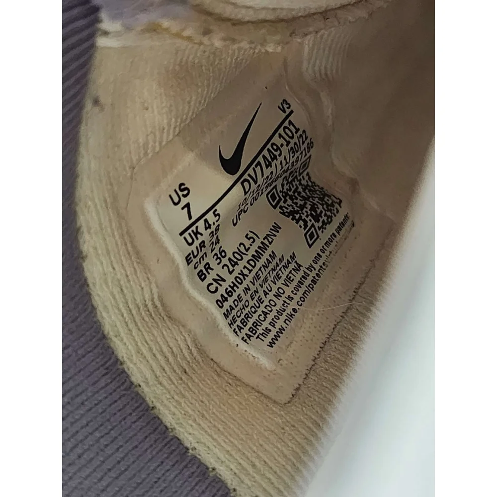 Nike Air Force 1 Shadow SE Women's Athletic Sneakers Summit White Pink Used 7